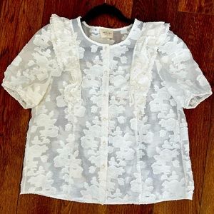 NEW Sézane Jordanna Blouse Size 6/38